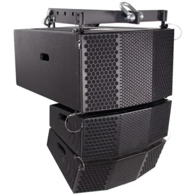 Compact 3×10 Line Array Subwoofer, Pair of Compact 2×5 Line Array Speakers, & Mounting Frame