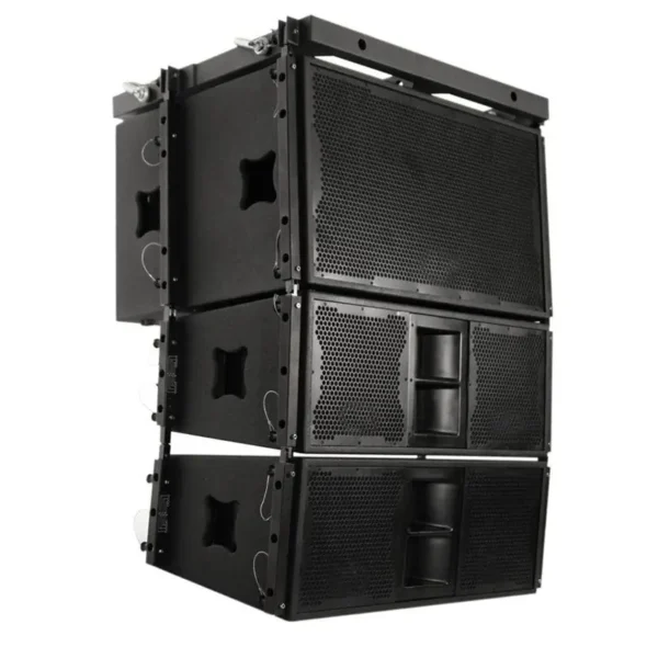 Passive 2x15 Line Array Subwoofer, Pair of 2x10 Line Array Speakers, & Mounting Frame