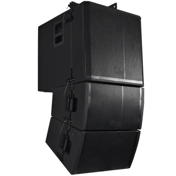 Powered Line Array System - 18 Inch Subwoofer, Two 12 Inch Line Array Speakers and Mounting Frame