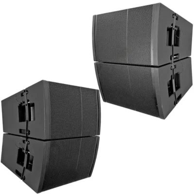 SAXLP-12P-PKG1 – Four Passive 12 Inch Line Array Speakers with Dual Compression Drivers