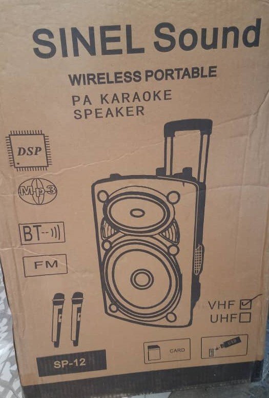 SINEL SOUND WIRELESS PORTABLE PA KARAOKE SPEAKER